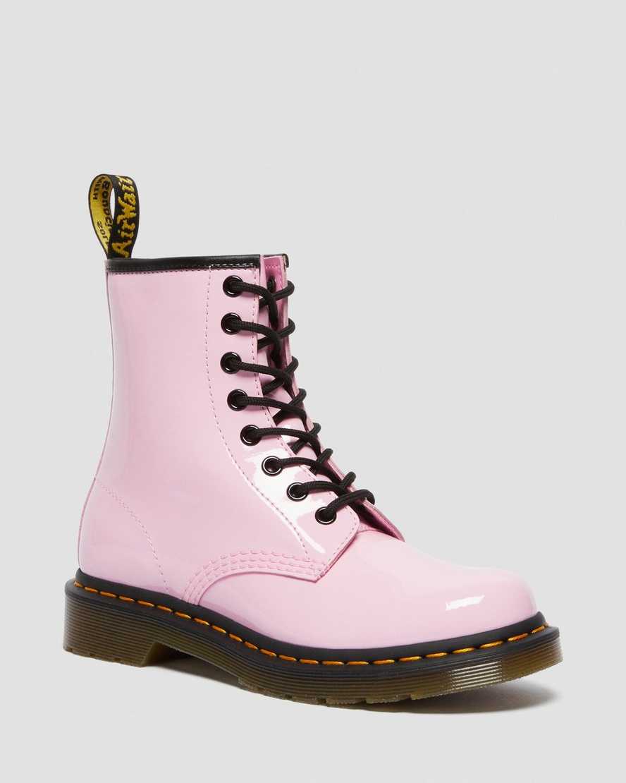 Dr. Martens 1460 Patent Nahka Miesten Nauhalliset Nilkkurit - Pinkki Nilkkurit [076-XUYQOK]